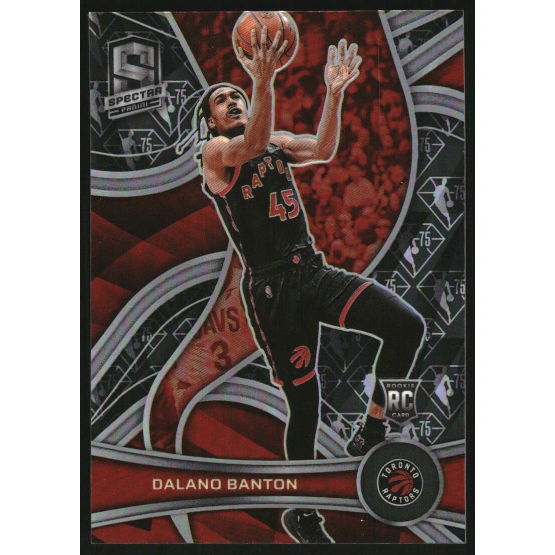 2021-22 Panini Spectra 75th Anniversary #147 Dalano Banton. rookie card picture