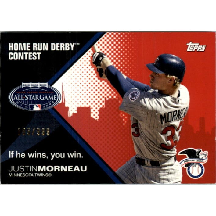 2008 Topps Home Run Derby Contest #HRD9 Justin Morneau. rookie card picture
