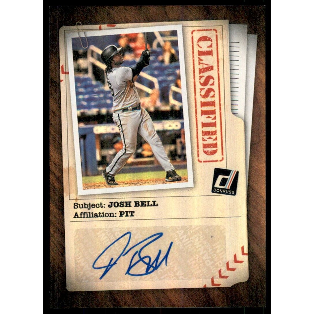 2020 Donruss Classified Signatures #3 Josh Bell. rookie card picture