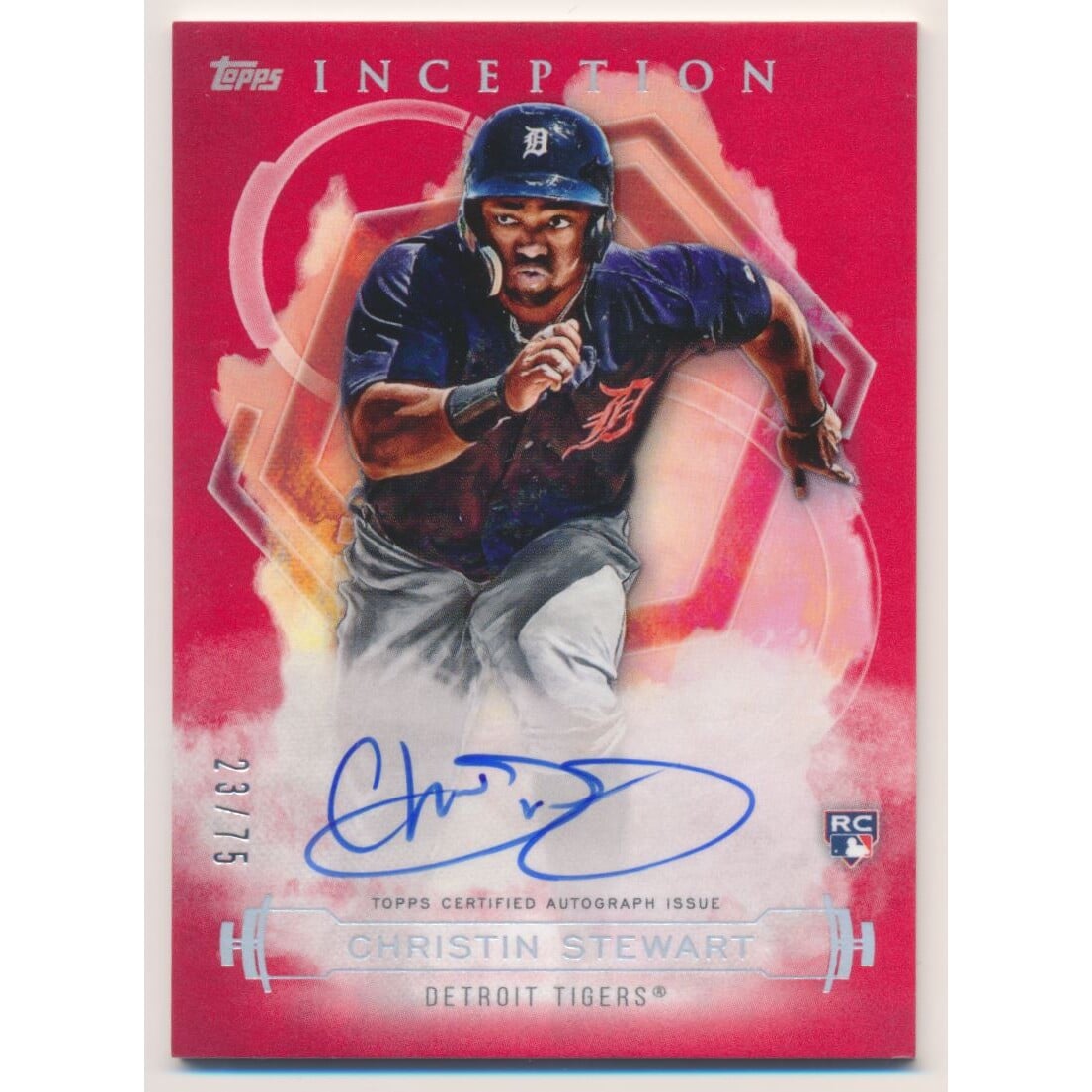 2019 Topps Inception Rookie and Emerging Stars Autographs Red #RESCS Christin Stewart. rookie card picture