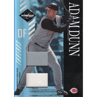 2003 Leaf Limited Threads Double #73 Adam Dunn A Hat-Jsy/25