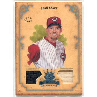 2004 Diamond Kings DK Materials Silver #122 Sean Casey Bat-Hat/6