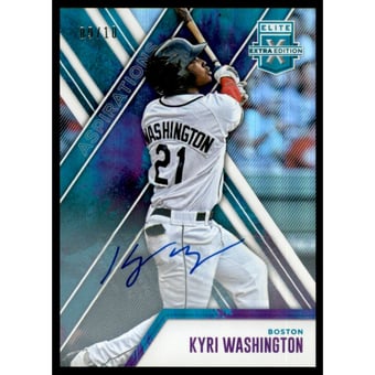 2017 Elite Extra Edition Autographs Aspirations Tie Dye #144 Kyri Washington/10