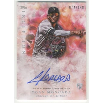 2017 Topps Inception #101 Yoan Moncada AU/149 RC