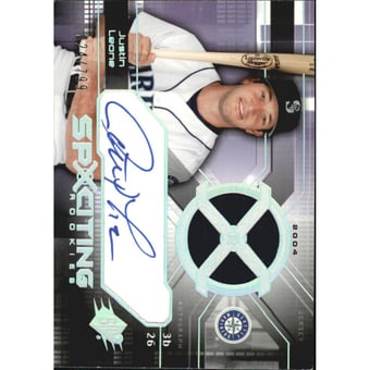 2004 SPx #185 Justin Leone AU JSY RC