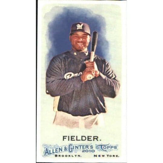 2010 Topps Allen and Ginter Mini No Card Number #4 Prince Fielder. rookie card picture