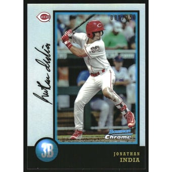 2018 Bowman Chrome Draft '98 Bowman Refractors #98BJI Jonathan India