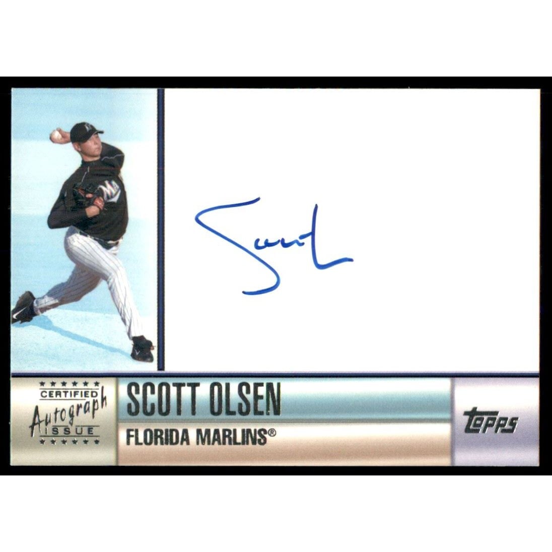 2006 Topps Autographs #SO Scott Olsen H. rookie card picture