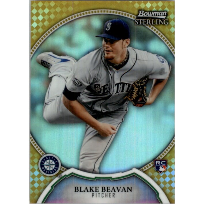 2011 Bowman Sterling Gold Refractors #46 Blake Beavan. rookie card picture