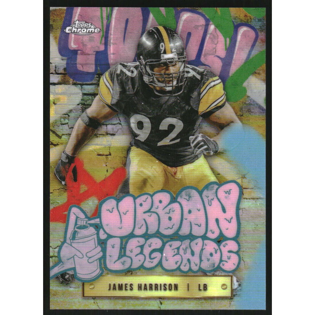 2024 Topps Chrome Urban Legends #UL16 James Harrison. rookie card picture