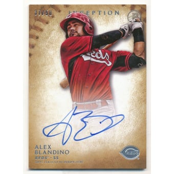2015 Bowman Inception Prospect Autographs Gold #PAABL Alex Blandino