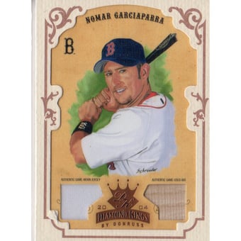 2004 Diamond Kings DK Materials Framed Bronze #3 Nomar Garciaparra Bat-Jsy/100