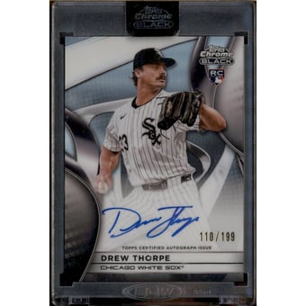 2025 Topps Chrome Black Autographs Refractors #CBADT Drew Thorpe