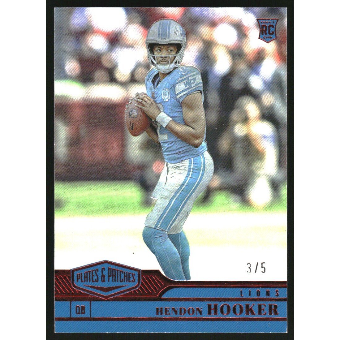 2023 Panini Plates and Patches Red #178 Hendon Hooker. rookie card picture