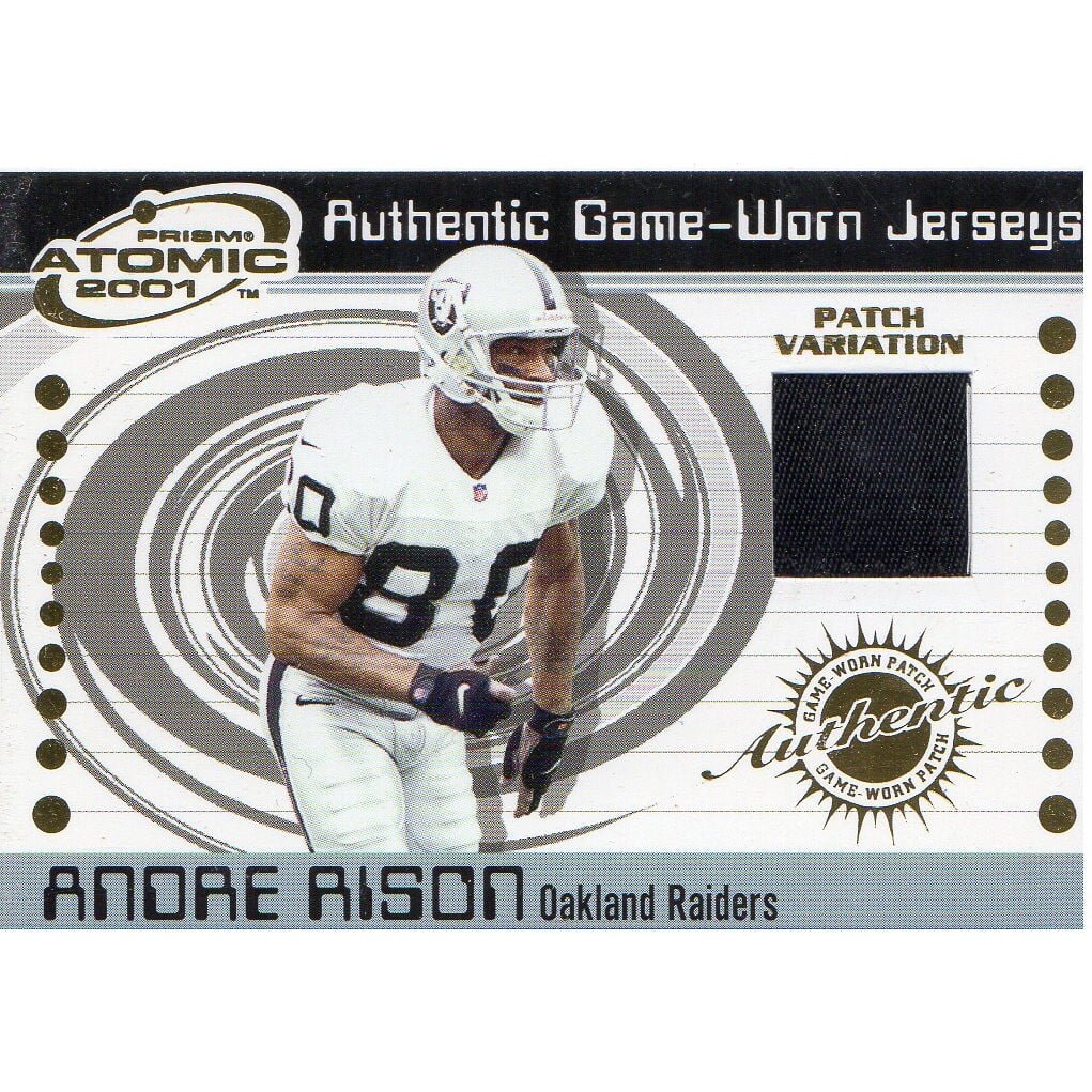 2001 Pacific Prism Atomic Jersey Patches #67 Andre Rison