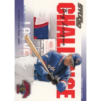 2003 Studio Big League Challenge Prime Materials #BLC45 Alex Rodriguez 03 Jsy/100