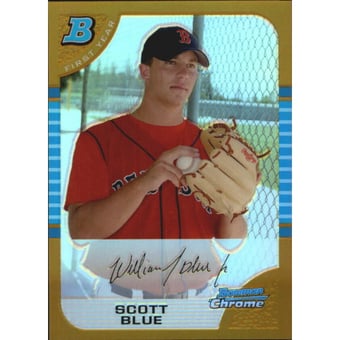 2005 Bowman Chrome Draft Gold Refractors #BDP76 Scott Blue FY
