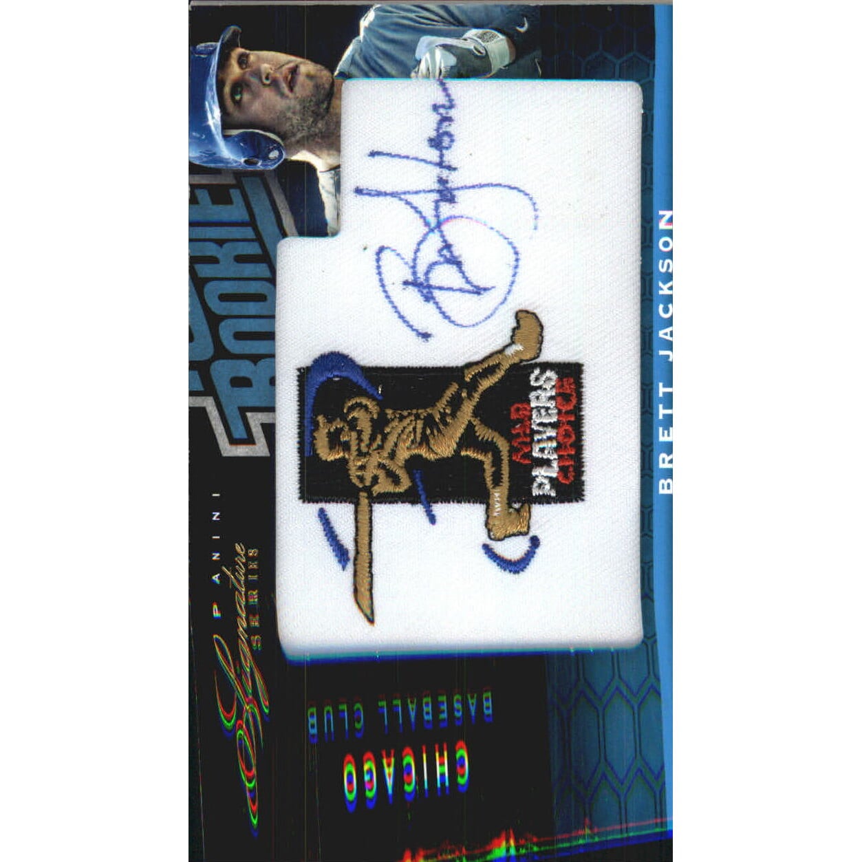 2012 Panini Signature Series Rookie MLBPA Logo #154 Brett Jackson/99. rookie card picture