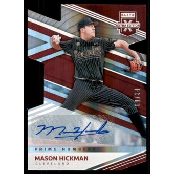2020 Elite Extra Edition Signatures Prime Numbers B Die Cut #161 Mason Hickman/34