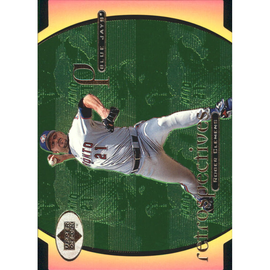 1998 Upper Deck Retrospectives #9 Roger Clemens 1998 Upper Deck Retrospectives #9 Roger Clemens