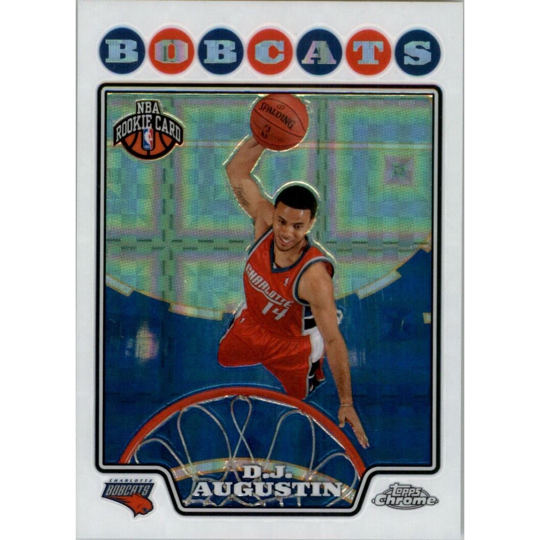 2008-09 Topps Chrome X-Fractors #189 D.J. Augustin. rookie card picture