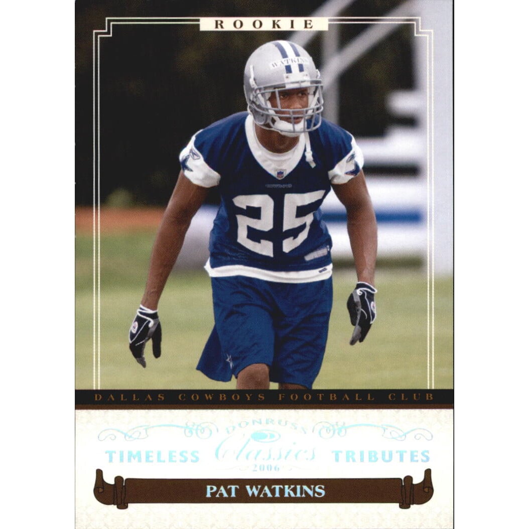 2006 Donruss Classics Timeless Tributes Silver #134 Pat Watkins. rookie card picture