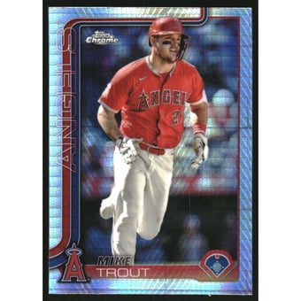 2025 Topps Chrome Prism Refractors #100 Mike Trout