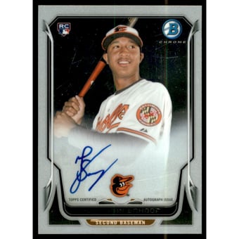 2014 Bowman Chrome Rookie Autographs #BCARJS Jonathan Schoop