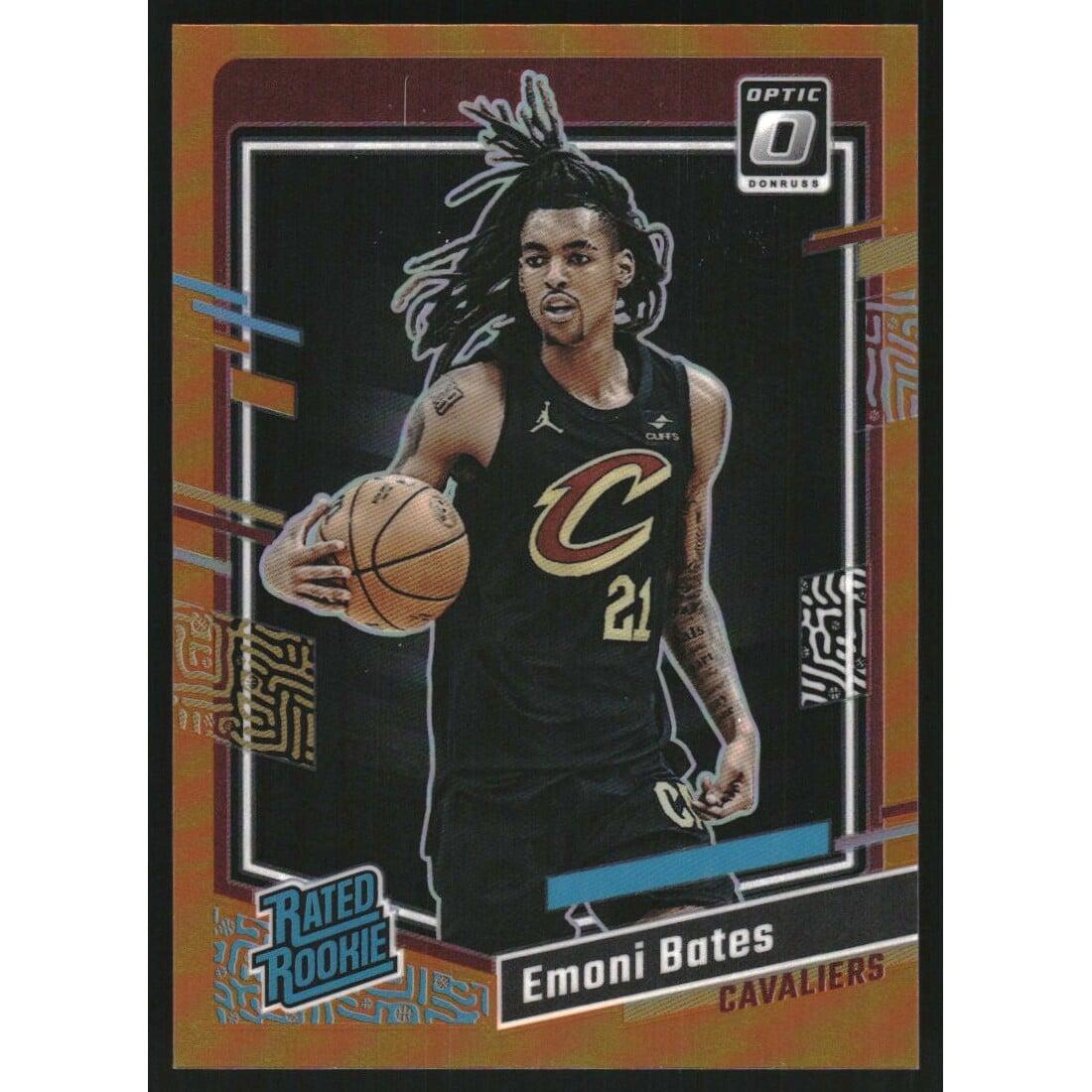 2023-24 Donruss Optic Orange #241 Emoni Bates RR. rookie card picture