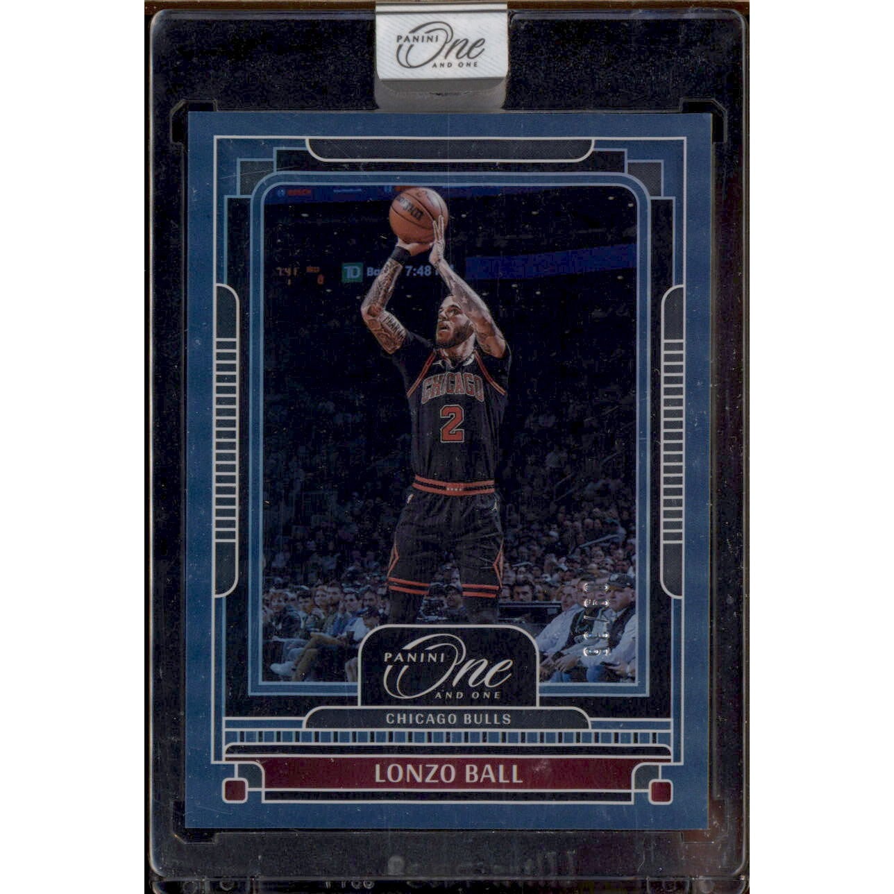 2024-25 Panini One and One Blue #48 Lonzo Ball. rookie card picture