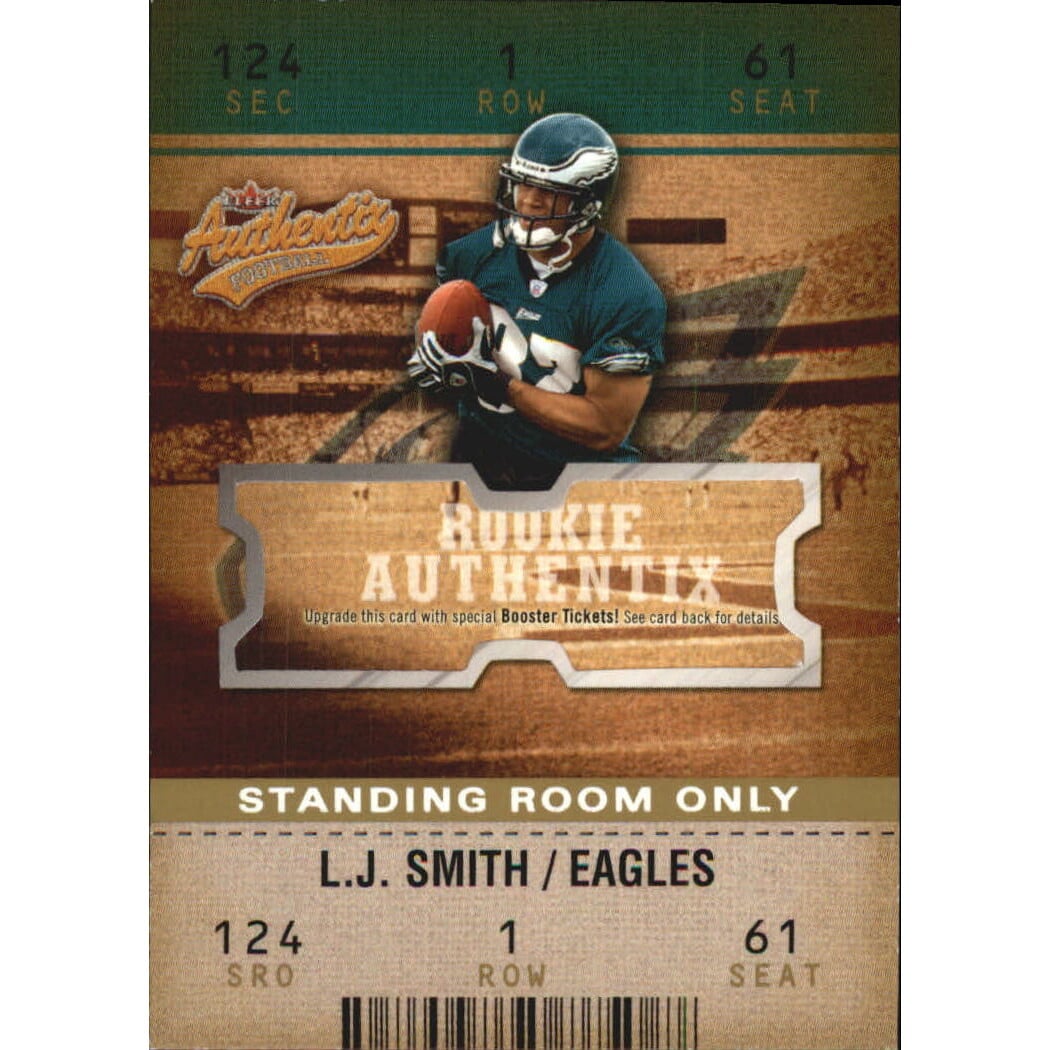 2003 Fleer Authentix Standing Room Only #128 L.J. Smith. rookie card picture
