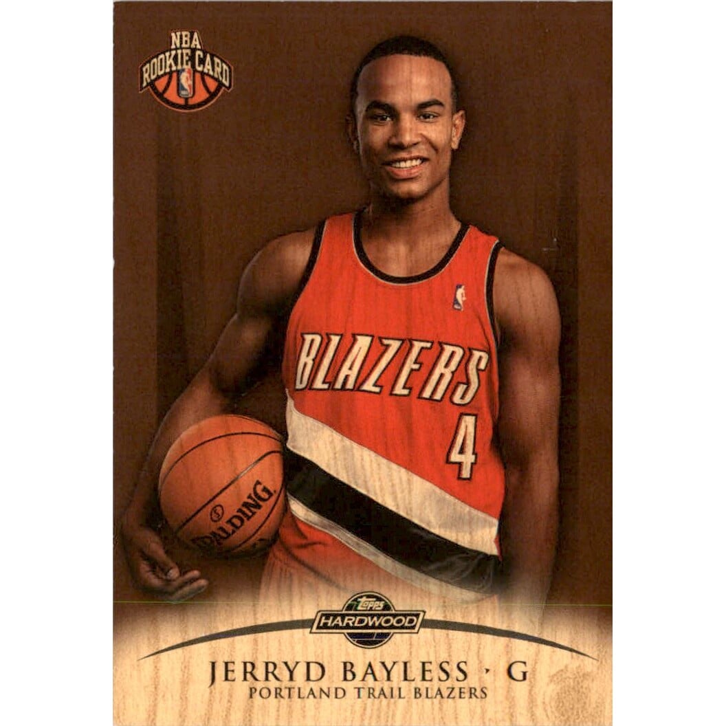 2008-09 Topps Hardwood Mahogany #111B Jerryd Bayless Posing. rookie card picture