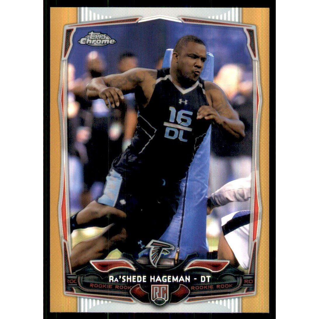 2014 Topps Chrome Gold Refractors #166 Ra'Shede Hageman. rookie card picture