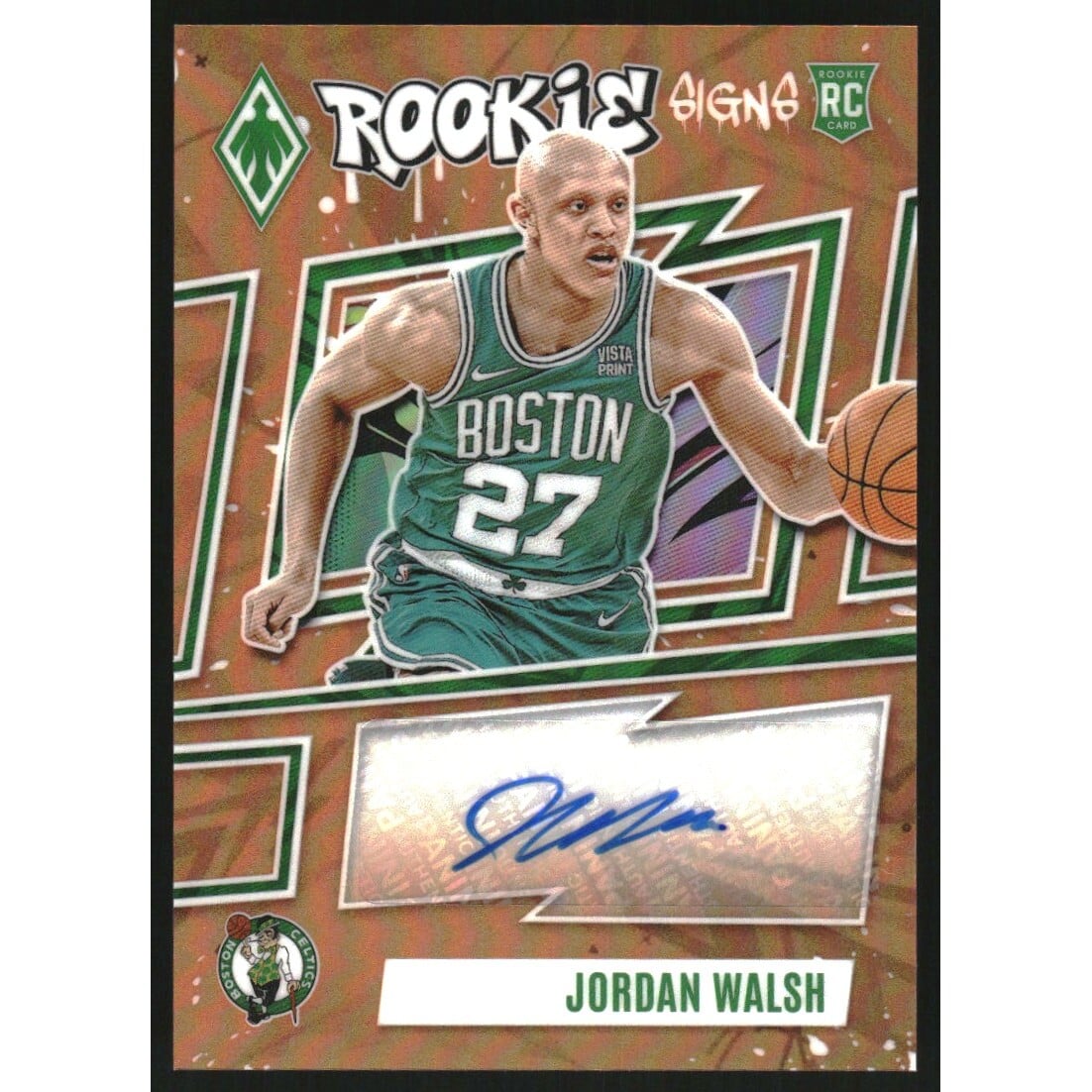 2023-24 Panini Phoenix Rookie Signs Orange #12 Jordan Walsh. rookie card picture