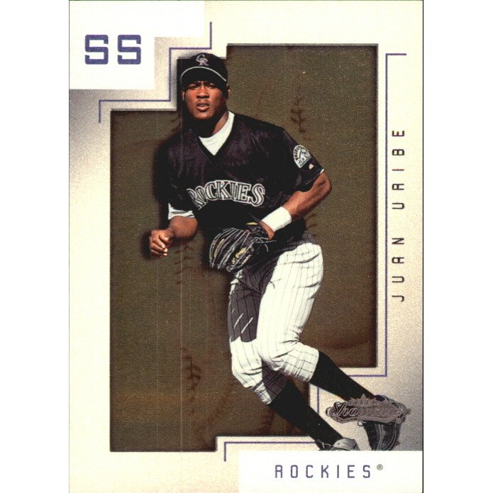 2001 Fleer Showcase Legacy #138 Juan Uribe RS. rookie card picture