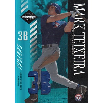 2003 Leaf Limited Threads Position #47 Mark Teixeira A