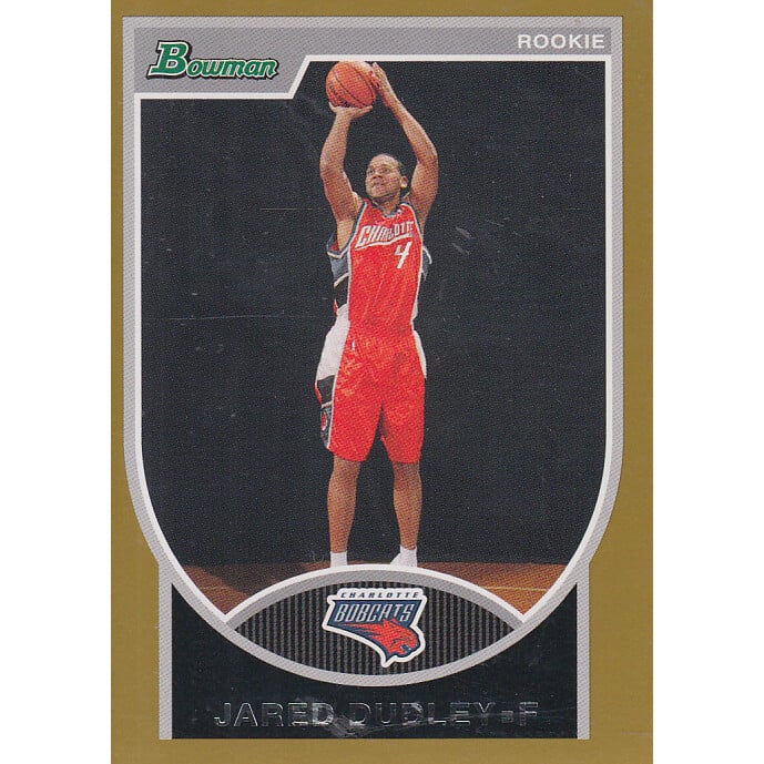 2007-08 Bowman Gold #139 Jared Dudley. rookie card picture