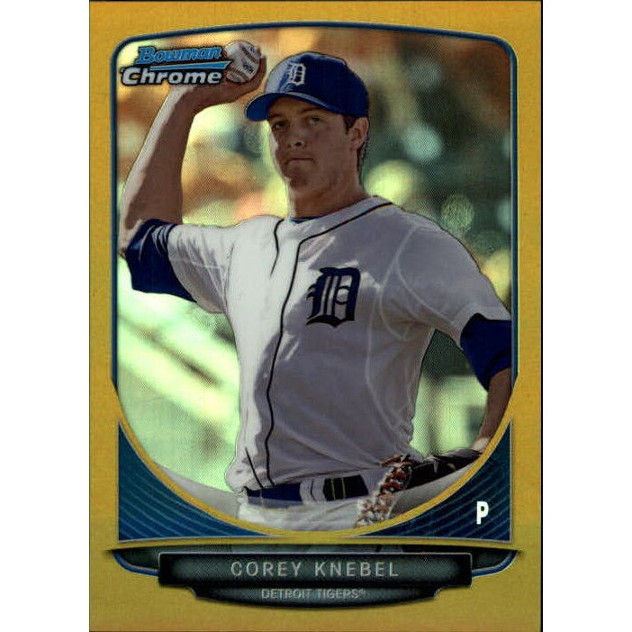 2013 Bowman Chrome Draft Draft Picks Gold Refractors #BDPP18 Corey Knebel. rookie card picture