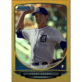 2013 Bowman Chrome Draft Draft Picks Gold Refractors #BDPP18 Corey Knebel