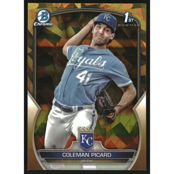 2023 Bowman Chrome Draft Sapphire Gold Refractors #BDC161 Coleman Picard