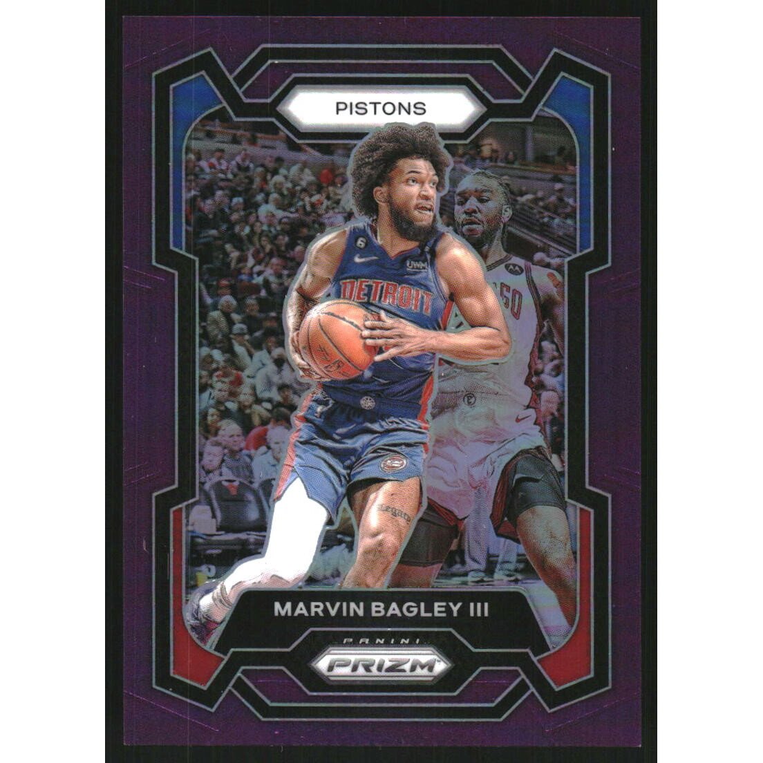 2023-24 Panini Prizm Prizms Purple #234 Marvin Bagley III. rookie card picture