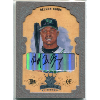 2004 Diamond Kings DK Signatures Framed Silver #148 Delmon Young/10