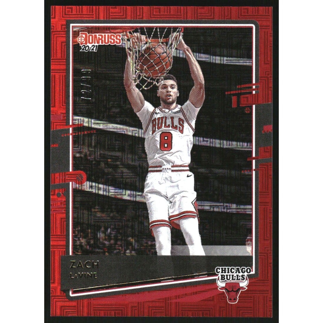 2020-21 Donruss Choice Red #169 Zach LaVine. rookie card picture