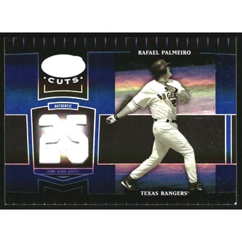 2004 Leaf Certified Cuts Marble Material Blue Number #219 Rafael Palmeiro Rgr Jsy/25