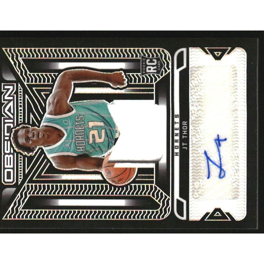 2021-22 Panini Obsidian Rookie Jersey Ink #3 JT Thor/99