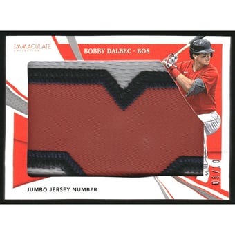 2021 Immaculate Collection Jumbo Jerseys Jersey Number #18 Bobby Dalbec/10