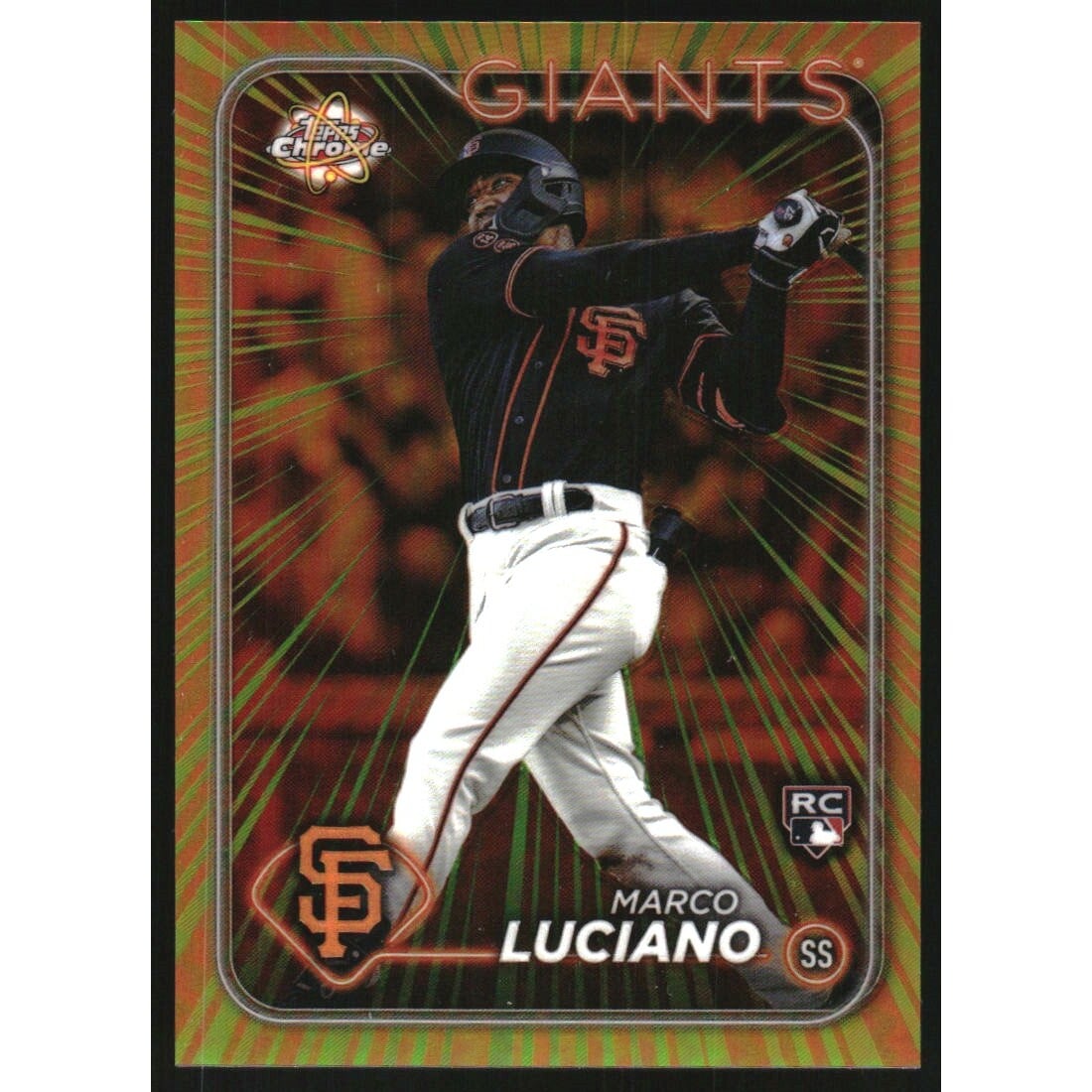 2024 Topps Chrome Radiating Rookies #RR5 Marco Luciano. rookie card picture