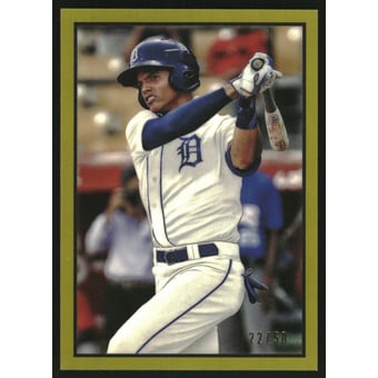 2019 Bowman Heritage Chrome Prospects Gold Refractors #53CP21 Jose de la Cruz