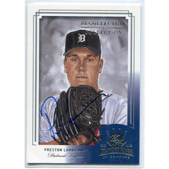 2004 Diamond Kings Recollection Autographs #60 Pr.Larrison 03 DK Blue/77