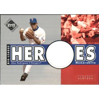 2002 Upper Deck Diamond Connection #272 Alex Rodriguez BLH Jsy